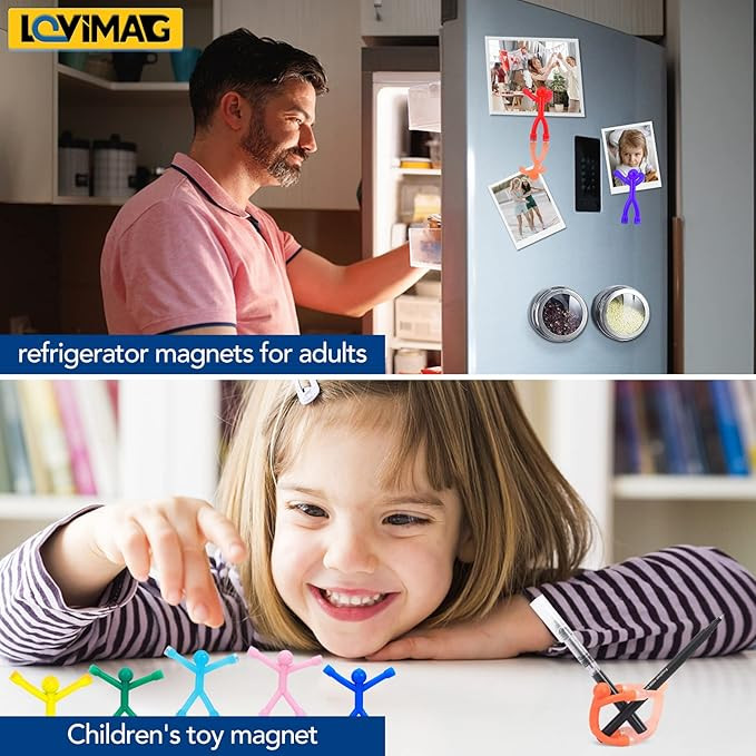 LOVIMAG 10Pcs Fridge Magnets Men, Cute Refrigerator Magnet Man,Fun Magnetic Toys Humanoid Magnet ... | Amazon (US)