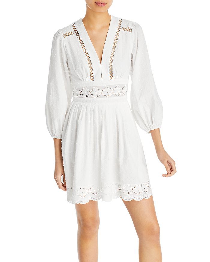 Cotton Embroidered Mini Dress - 100% Exclusive | Bloomingdale's (US)