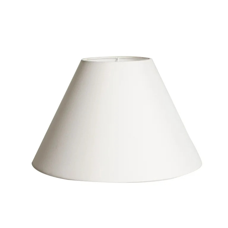 Simplee Adesso White Fabric Uno Lamp Shade, 10"H x 15"D | Walmart (US)