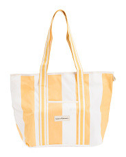 Mimosa Stripes Crew Beach Bag | Marshalls