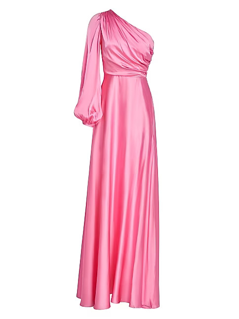 Elisabet One-Shoulder Slit Gown | Saks Fifth Avenue