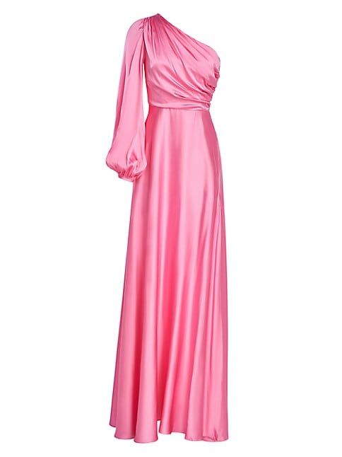 Elisabet One-Shoulder Slit Gown | Saks Fifth Avenue