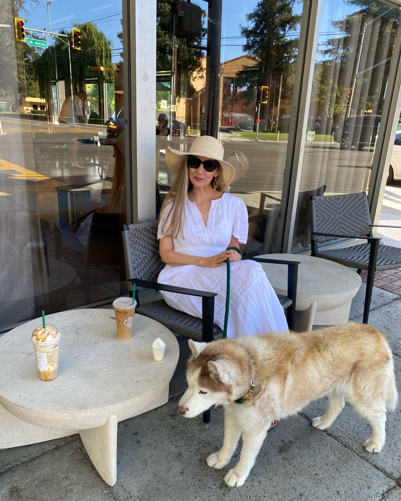 Summer time fun with my favorite girl! #cutedog #dogmom #siberianhusky #pupcup #coffeetime #summerdress #maxidress #prettydress #linendress #sustainablestyle

#LTKdayinmylife #LTKootd #LTKSeasonal