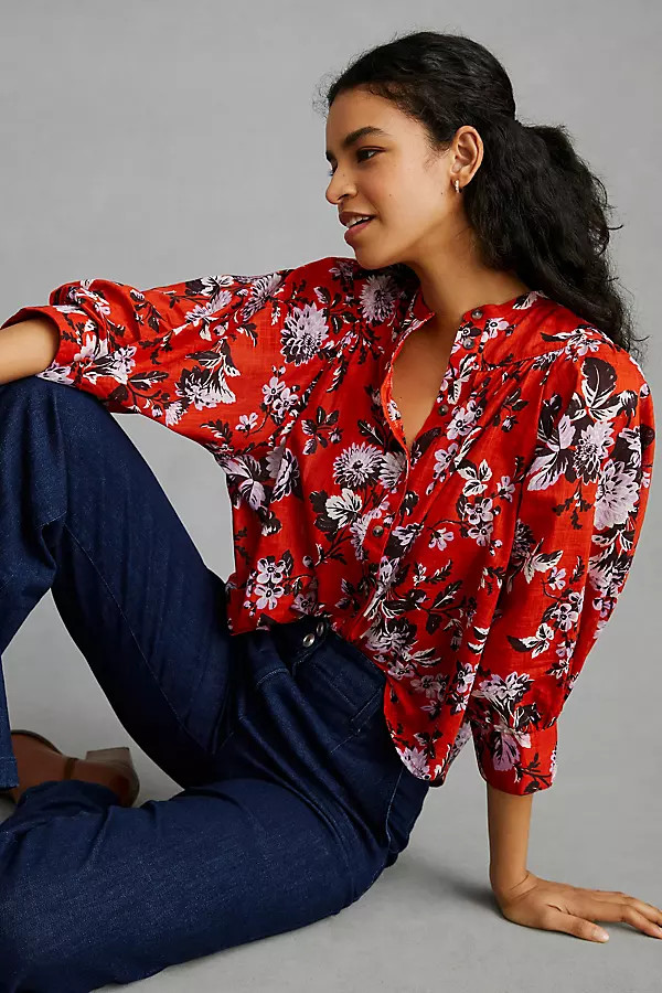 Maeve Femme Buttondown By Maeve in Assorted Size XS | Anthropologie (US)
