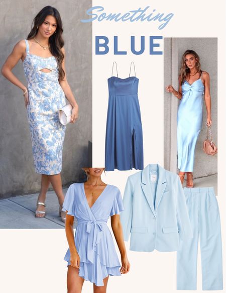This was the theme of my bridal shower and it was stunning! My bridesmaids wore different color pastels but you could totally have your whole party wear blue and it would be so pretty 💙🤍

#LTKwedding #LTKunder100 #LTKstyletip