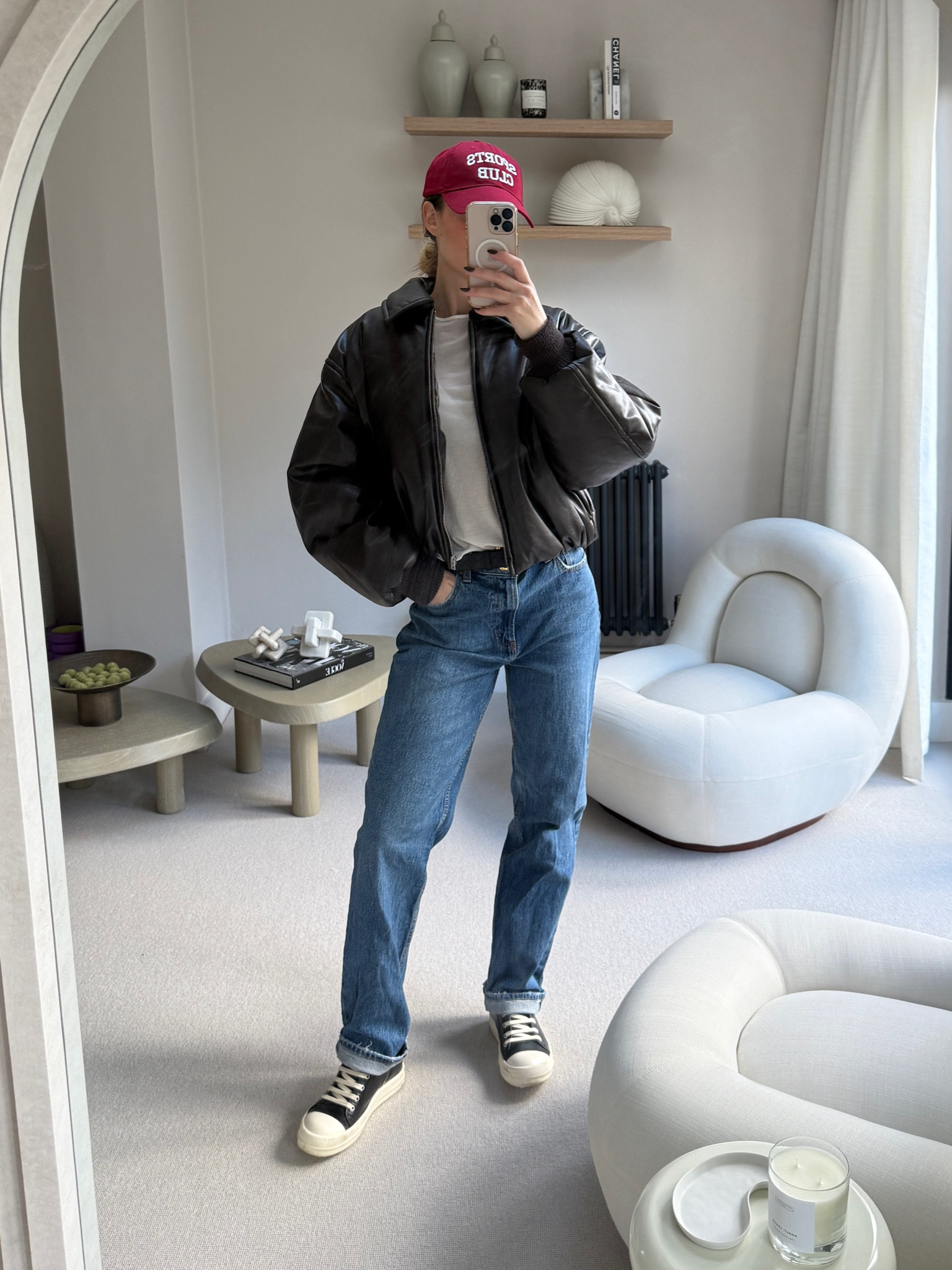 day outfit 💓 wearing a 28W jeans with a belt. ASOS, acne studios, Abercrombie

#LTKeurope #LTKspring #LTKuk