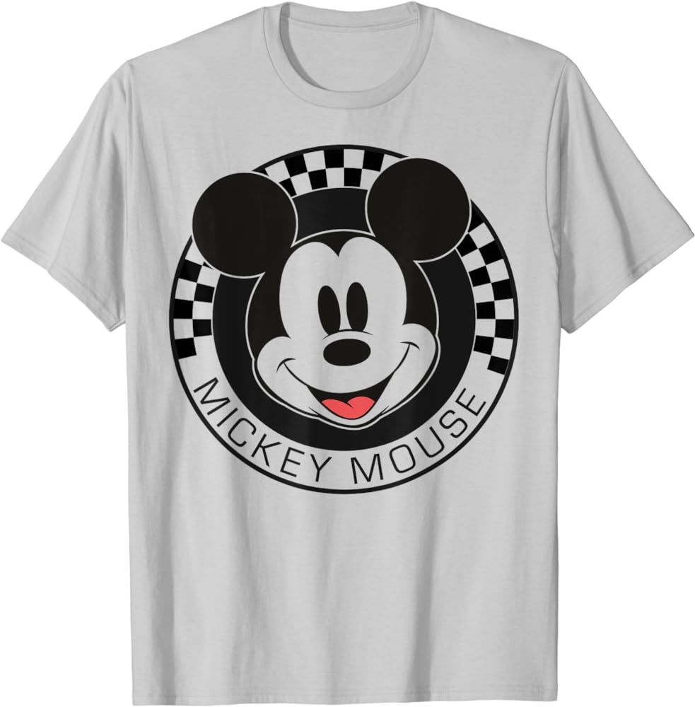 Disney Mickey And Friends Mickey Mouse Checkerboard Circle Short Sleeve T-Shirt For unisex-child,... | Amazon (US)