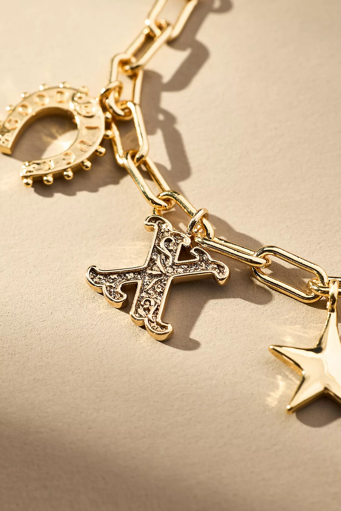 Western Monogram Charm Bracelet | Anthropologie (US)