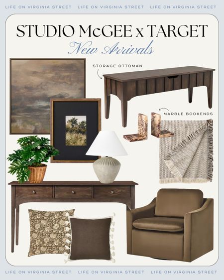 STUDIO MCGEE TARGET NEW FALL ARRIVALS - There are lots of cute new fall finds from Studio McGee at Target. Includes moody art, velvet armchairs, dark wood console table, brown floral throw pillows, marble bookends, faux plants and more!
.
#ltkhome #ltkfindsunder100 #ltkfindsunder50 #ltkstyletip #ltkseasonal fall decorating ideas, Studio McGee fall decor

#LTKFindsUnder100 #LTKHome #LTKSeasonal