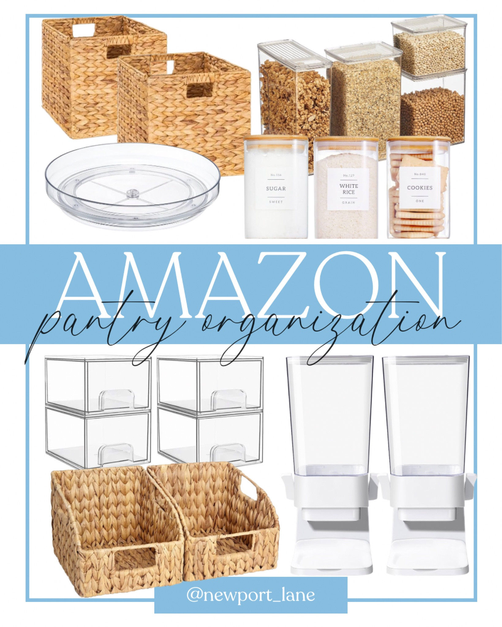 Amazon pantry organization favorites! 

Amazon, Amazon finds, pantry, pantry organization, organizers, home organization, totes, baskets, clear bins, pantry baskets, food containers, kitchen organization

#LTKFindsUnder100 #LTKHome #LTKSeasonal