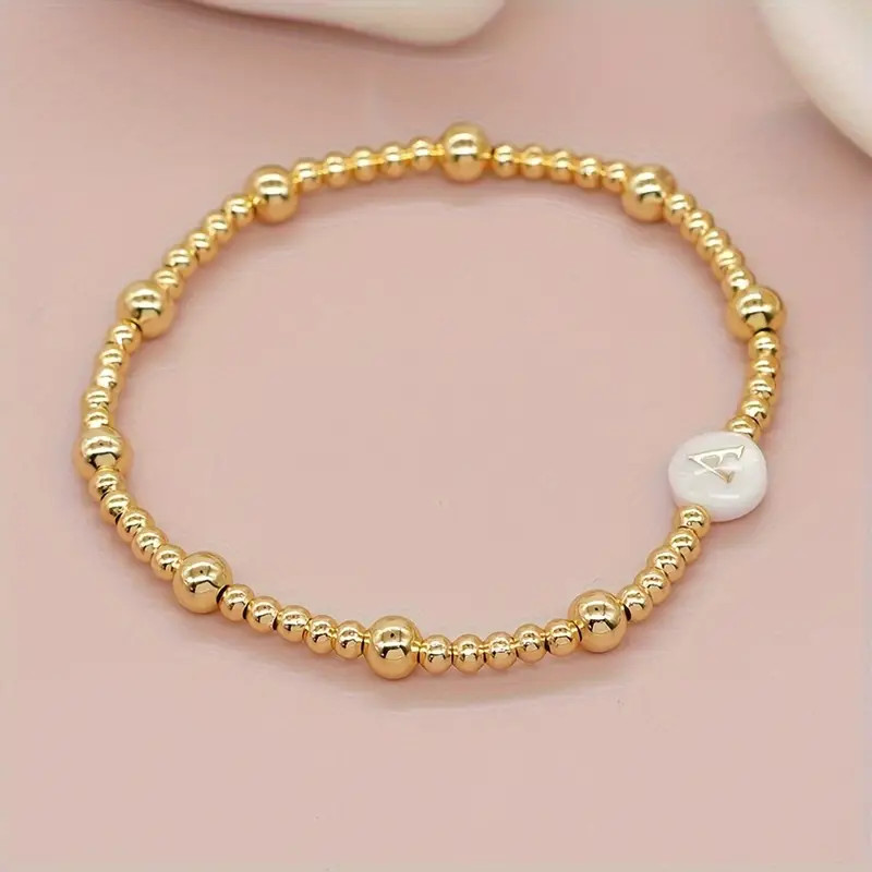 Coppers Beads Bracelets Women Boho Handmade Elastic Stretch - Temu | Temu Affiliate Program