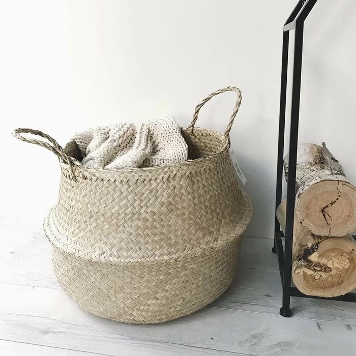 Natural Seagrass Belly Wicker Basket | Wayfair North America