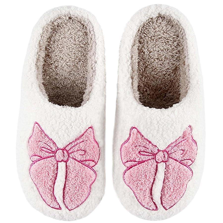 Womens Mens Slippers Retro Memory Foam Cute Cartoon Plush Fluffy Warm Fur Lined slippers Indoor H... | Amazon (US)