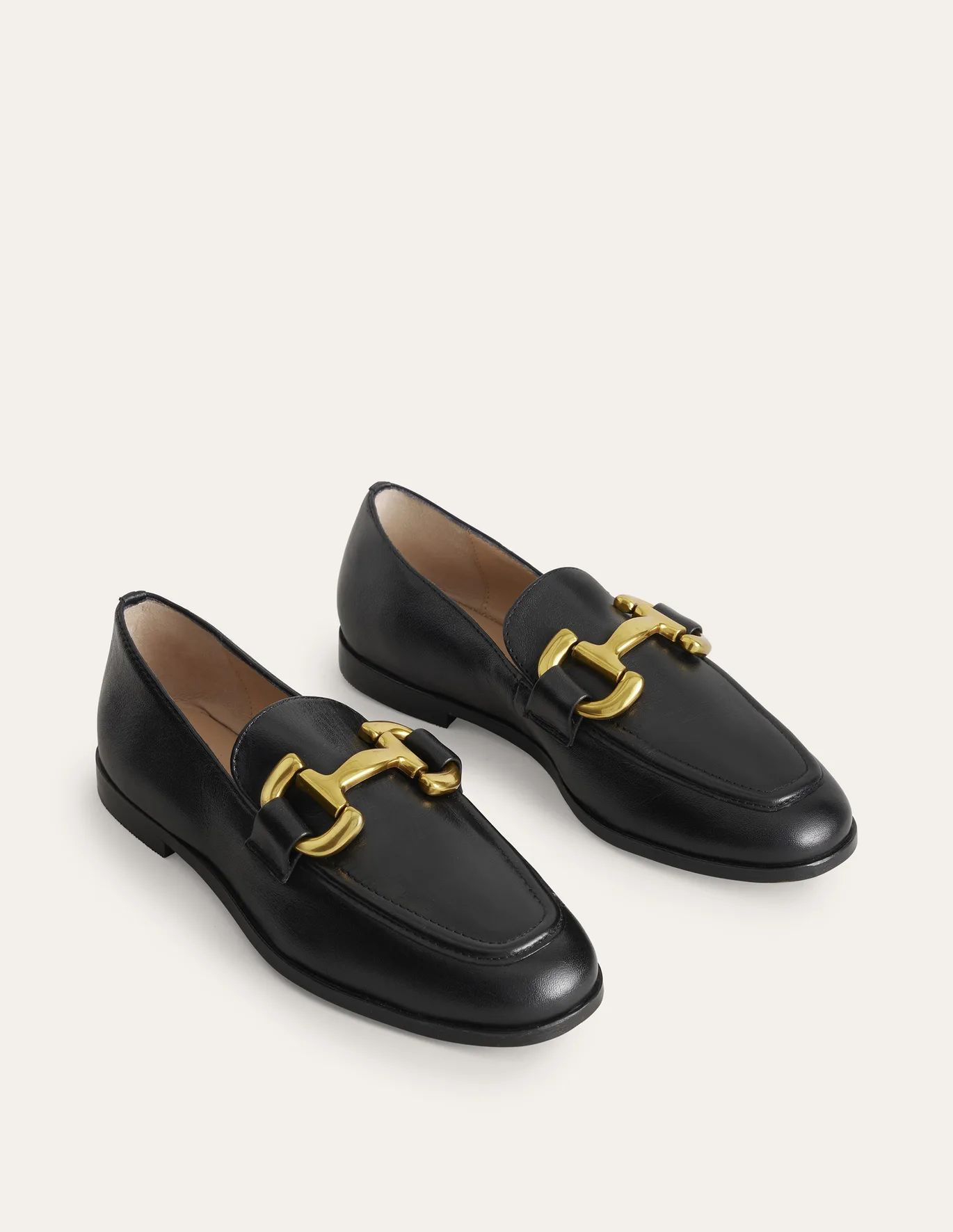 Snaffle Detail Loafers - Black | Boden US | Boden (US)