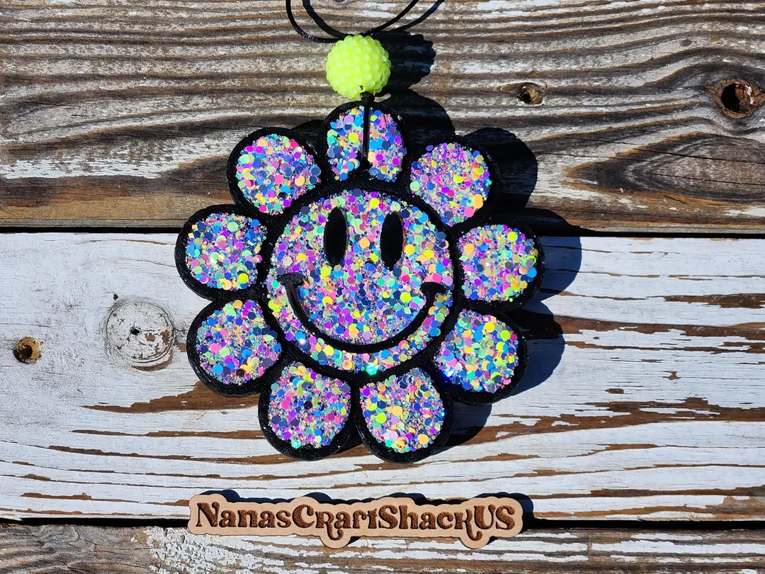 Glitzy Flower Car Freshie, Car Freshy, Car Air Freshener, Aromatherapy - Etsy | Etsy (US)