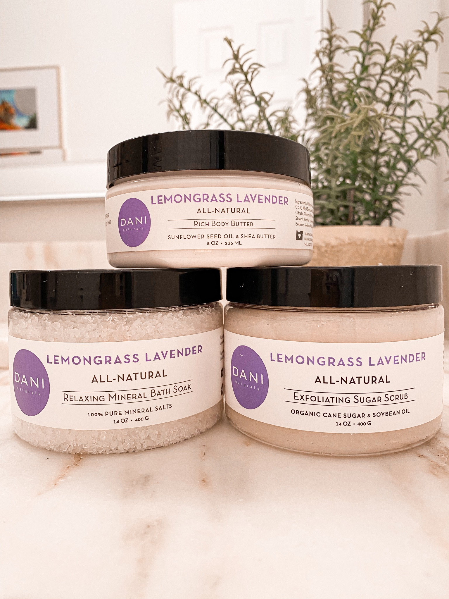 Run your bath water, light a candle, and unwind with these DANI Naturals Lemongrass Lavender bath and body products  This collection includes a thick and rich body butter, exfoliating sugar scrub, and mineral bath salts. Scented with natural and organic essential oils, DANI Naturals products will make any bathing experience feel luxurious. 
#ad #DANINaturals 

#LTKfamily #LTKbeauty