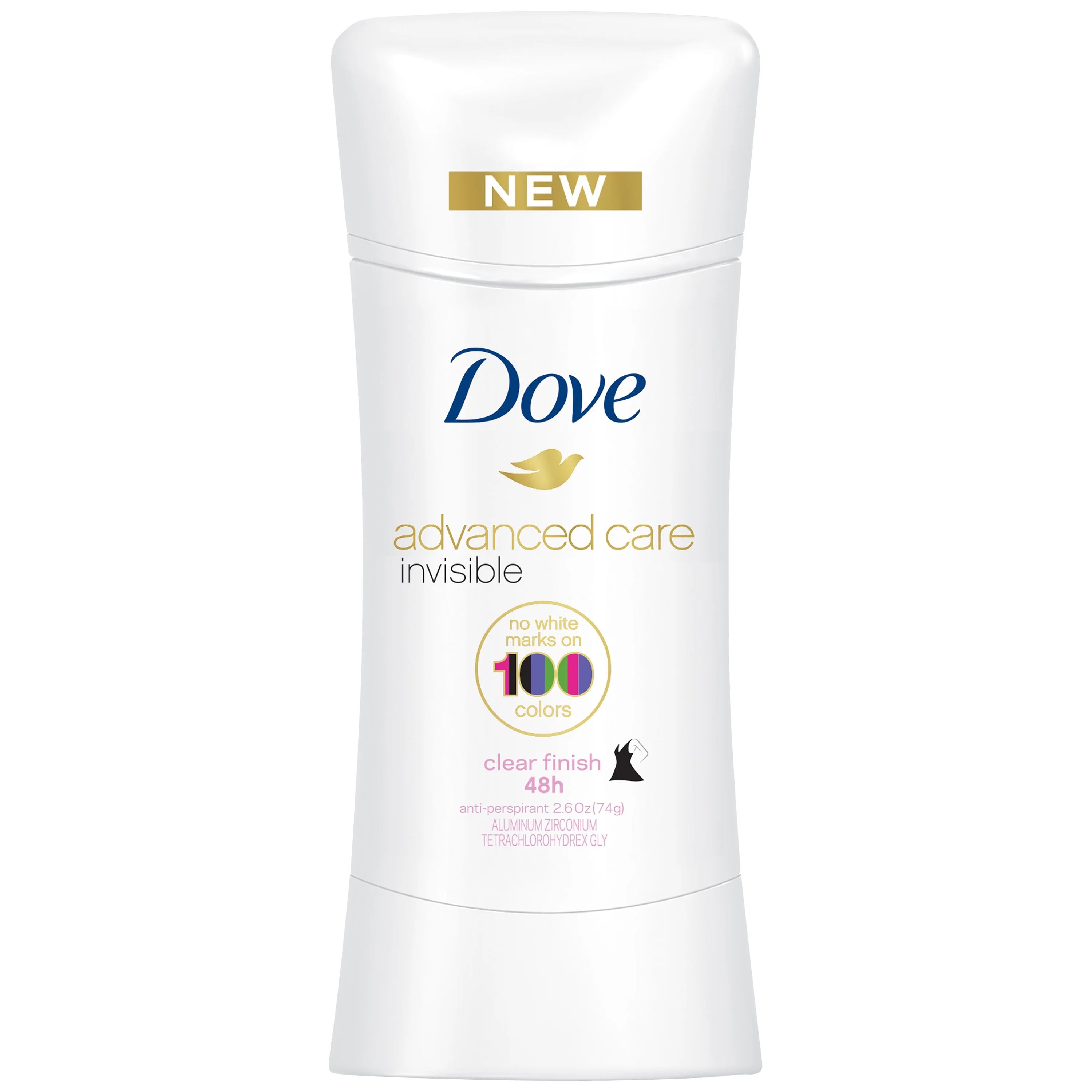 Dove Advanced Care Invisible Clear Finish 48h Antiperspirant Deodorant, 2.6 oz Count 4 | Walmart (US)