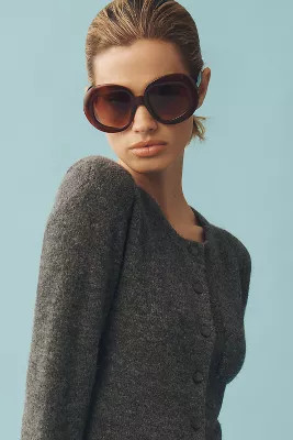 Oversized Tonal Ombré Sunglasses | Anthropologie (US)