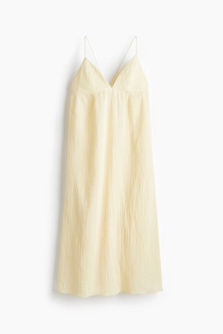 H & M - Maxikleid mit Bindebändern - Gelb - Damen | H&M (DE, AT, CH, NL, FI)