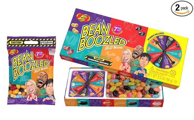 Jelly Belly BeanBoozled 7th Edition Spinner Game + Refill Bag – Gross vs. Delicious Jelly Beans... | Amazon (US)
