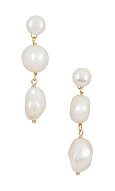 Pearl Drop Earring
                    
                    By Adina Eden | Revolve Clothing (Global)