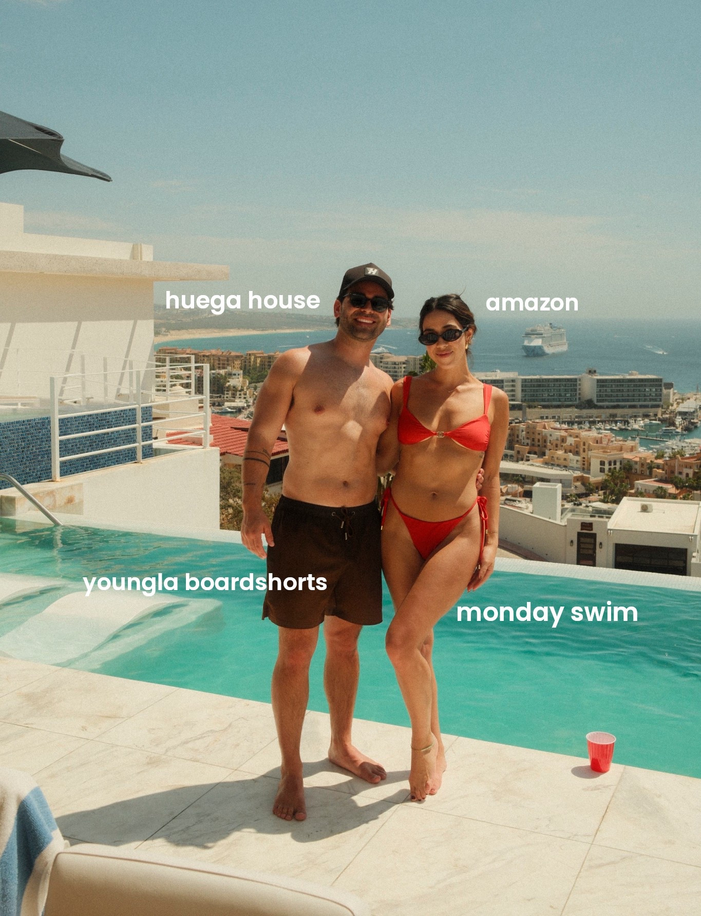 Swimmies in Cabo ❤️‍🔥🥥 #monday #youngla #huegahouse #vacation 

#LTKootd #LTKSwim