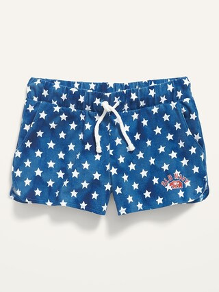 Printed Dolphin-Hem Cheer Shorts for Girls | Old Navy (US)
