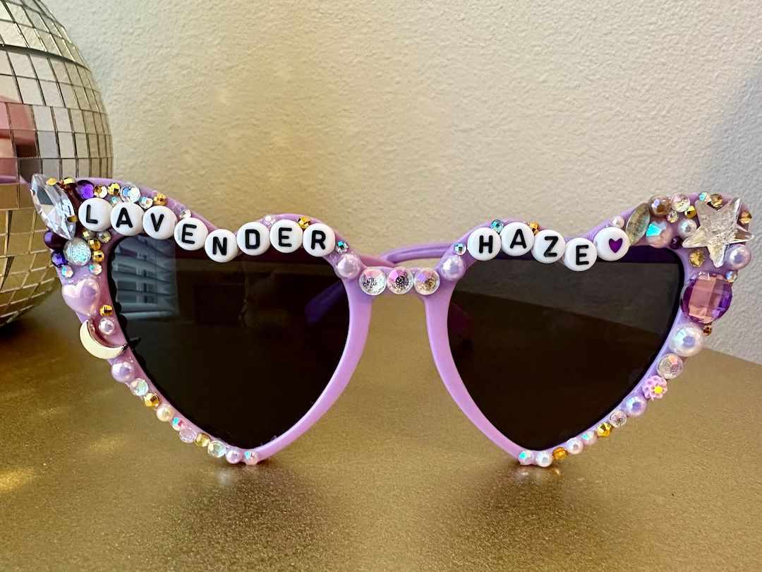 Lavender Haze/ Taylor Swift/ Swiftie/ Swiftie Merch/ Adult sunglasses | Etsy (US)