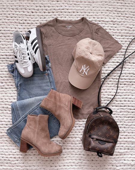 A T-shirt and jeans is a classic look for any season. Throw on a pair of adidas sneakers or booties to lock in a great fall look!

#LTKworkwear #LTKSeasonal #LTKshoecrush