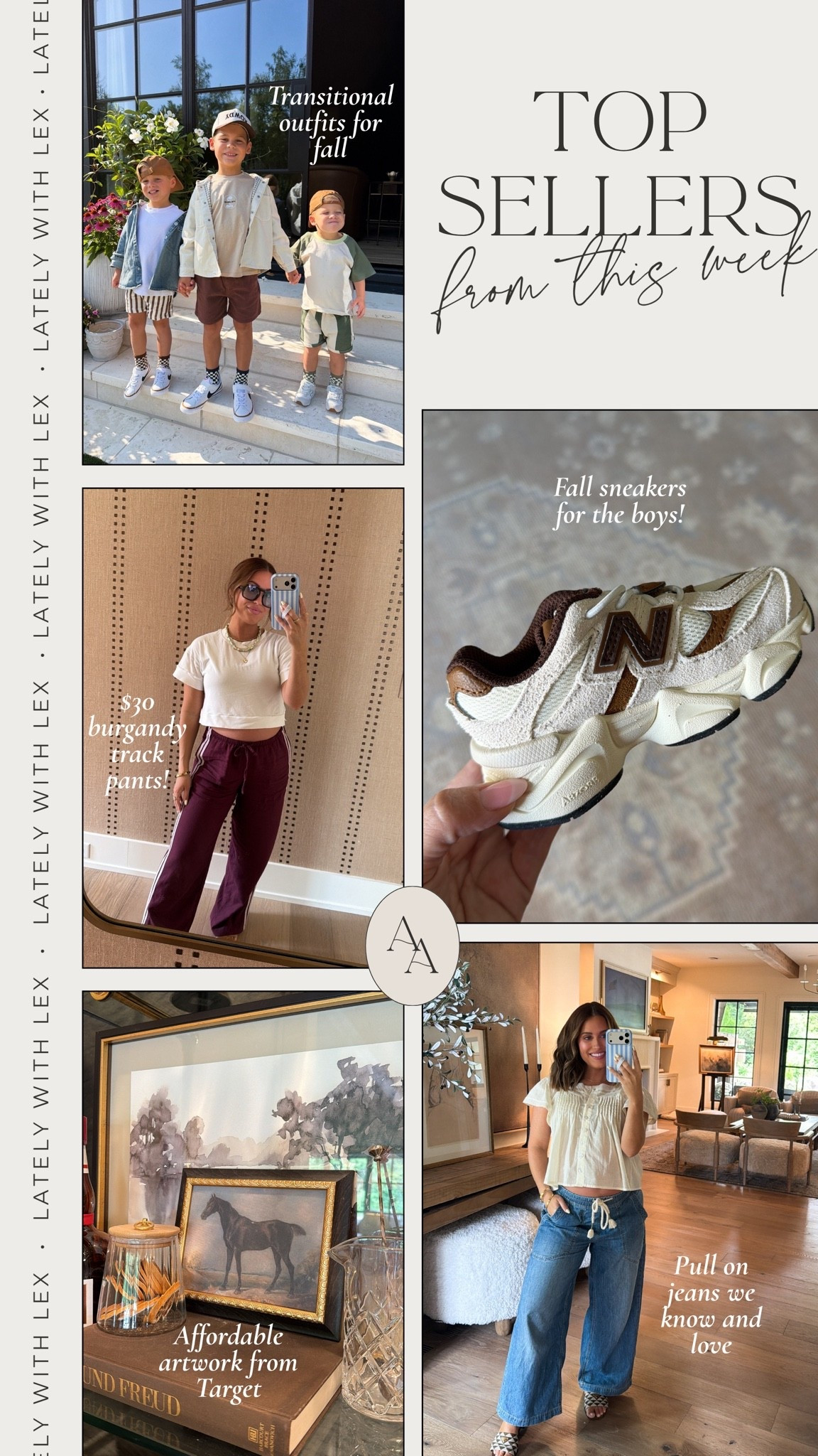 Top sellers this past week! 

- Transitional boy outfits for fall! 
- New Balances I just got the boys 
- Target linen track pants in the prettiest wine color 
- Target home decor 
- Pull on jeans we all love back in stock

#LTKmomlife #LTKKids #LTKgrwm