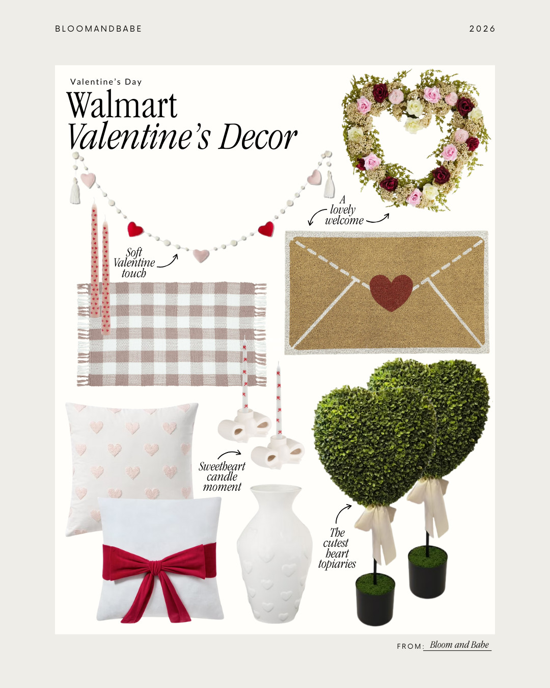 Heart-filled and easy to love. These Valentine’s pieces from Walmart are perfect for adding a sweet touch to any space. 

 #LTKGiftGuide #LTKSeasonal #LTKHome