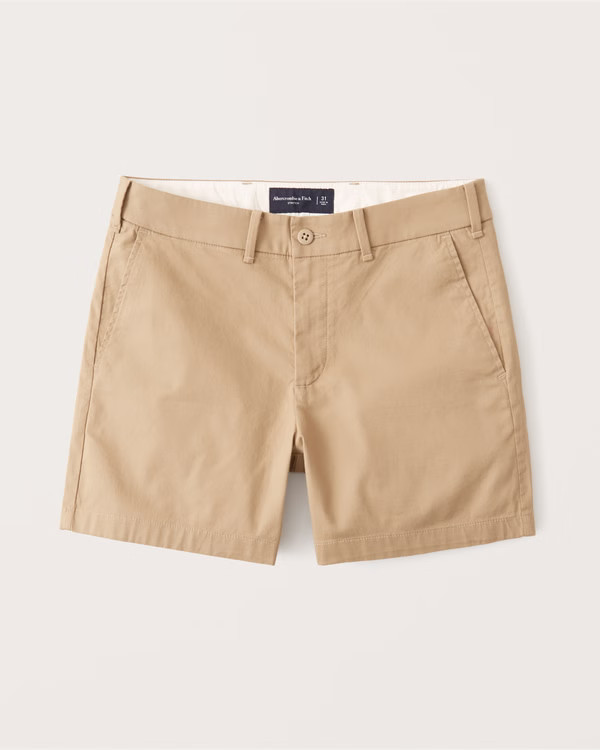Stretch Chino Shorts | Abercrombie & Fitch (US)