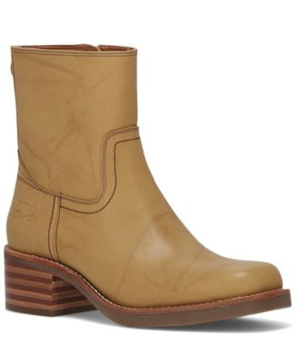Frye and Co. Women's Miranda Low Zipper Booties - Light Brown | Macy's
