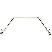 Rod Desyne 13/16" Moyat Bay Window Curtain Rod, 20-36", 38-72", Antique Brass | Amazon (US)