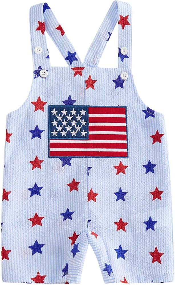 Toddler Baby Boy Baseball Outfit Baseball Embroidery Sleeveless Tank Romper Suspender Jumpsuit Bo... | Amazon (US)
