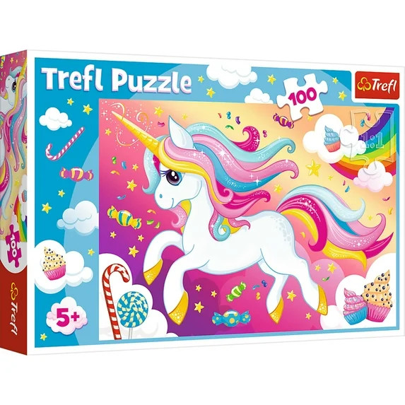 Trefl Red 100 Piece Kids Puzzle - Beautiful Unicorn | Walmart (US)