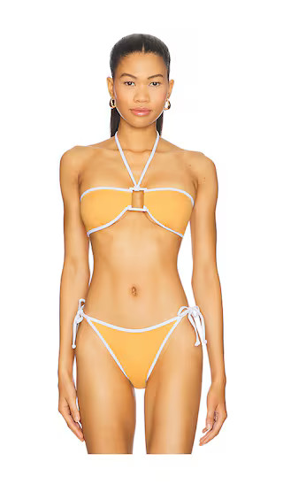 Palermo Bikini Top in Sunset & White | Revolve Clothing (Global)