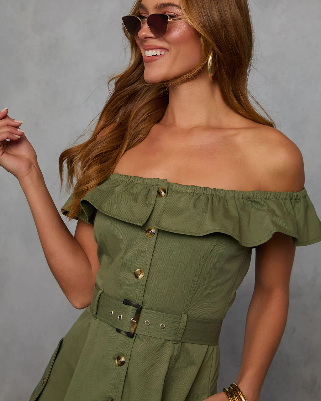 Maryanne Belted Utility Midi Dress | VICI