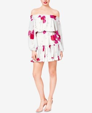 Betsey Johnson Floral Off-The-Shoulder Dress | Macys (US)