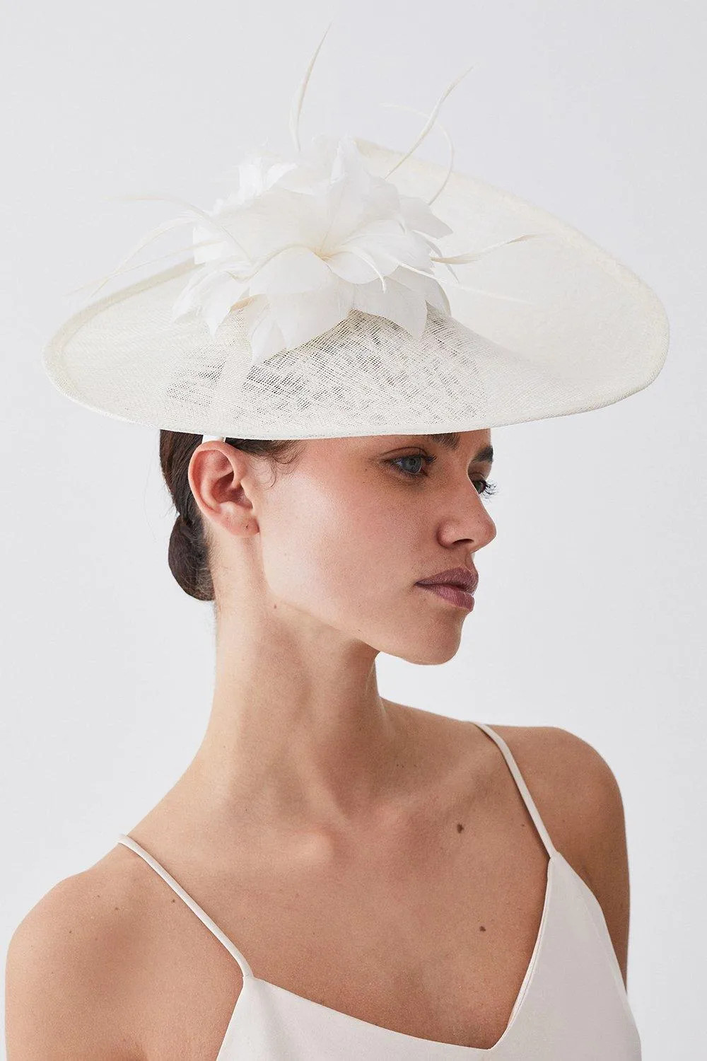 Ivory Feather & Quill Disc Fascinator | Karen Millen | Karen Millen