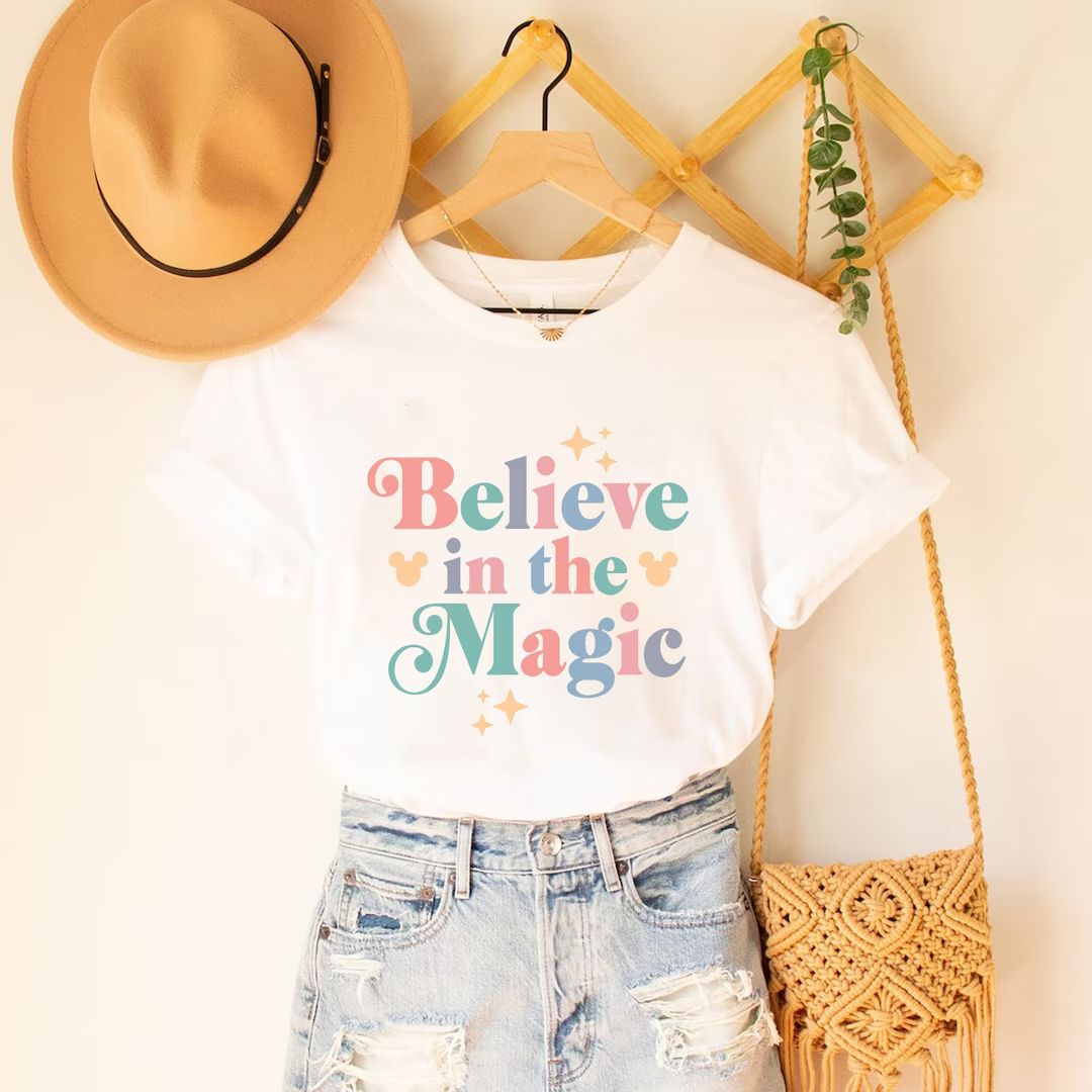 Believe In The Magic Shirt, Disney Believe Shirt, Disney Magic Shirt, Magic Kingdom Shirt,  Disne... | Etsy (US)