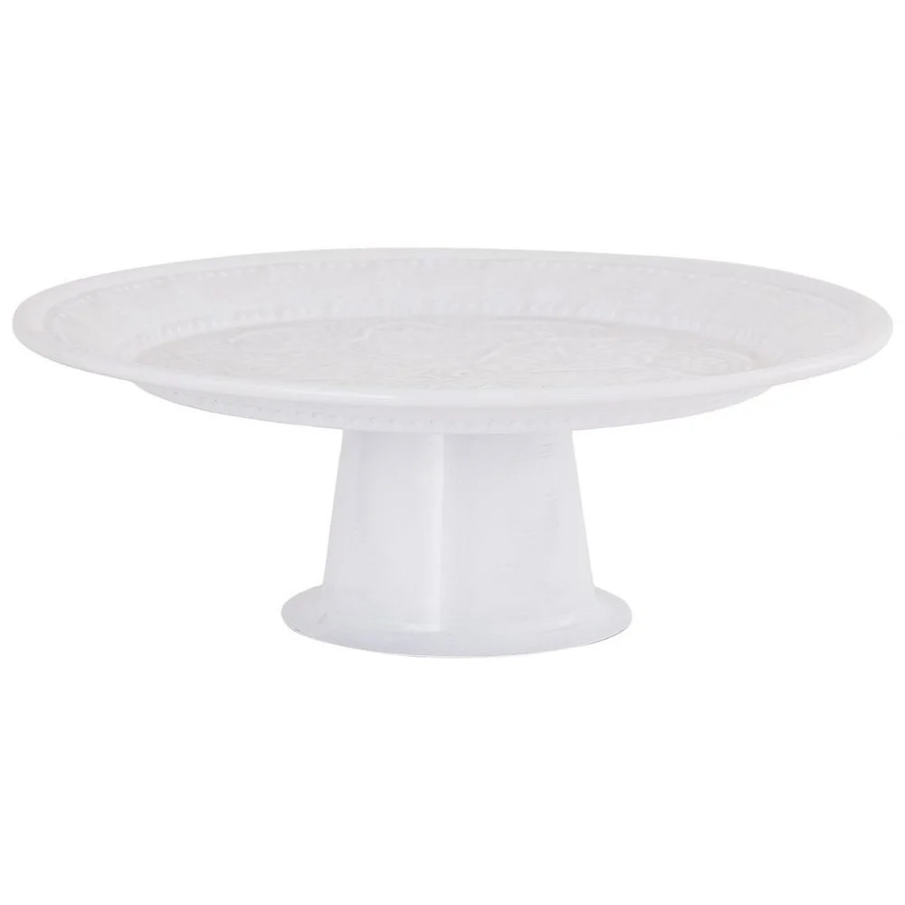 White Round Decorative Cake Stand in White - Serving Cake Stands 12.5-inches Wide - Material Iron... | Walmart (US)