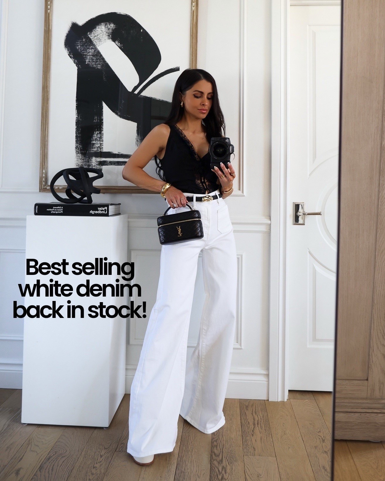Last years best selling white jeans are back in stock
Frame wide leg jeans
Reformation lace top on sale




#LTKSaleAlert #LTKFindsUnder100 #LTKootd