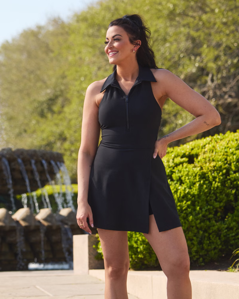 YPB sculptLUX Polo Mini Dress | Abercrombie & Fitch (US)