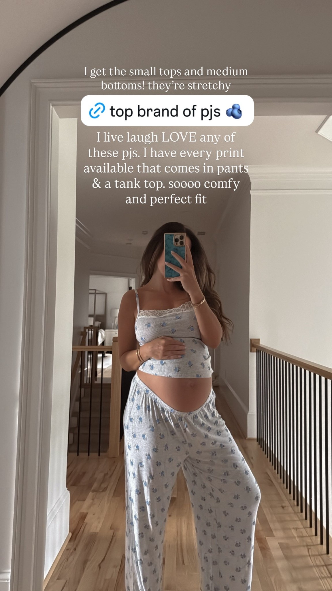 I get the small tops and medium bottoms! they’re stretchy @aerie  I live laugh LOVE any of these pjs. I have every print available that comes in pants & a tank top. soooo comfy and perfect fit