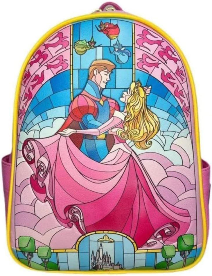 Loungefly Stained Glass Sleeping Aurora Beauty Mini Backpack Exclusive | Amazon (US)