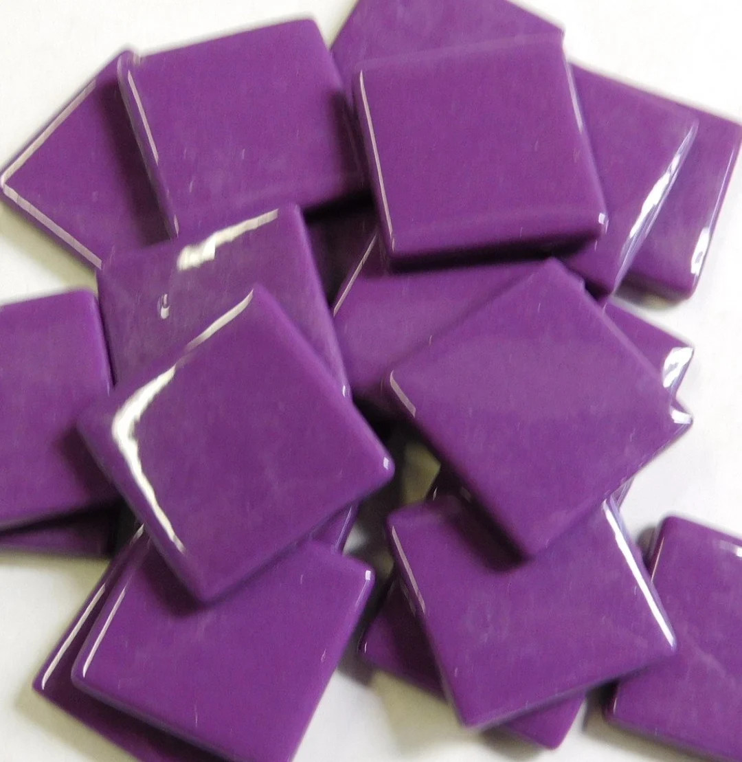 Grape Ottoman pate De Verre Glass Tiles 1 Square - Etsy | Etsy (US)