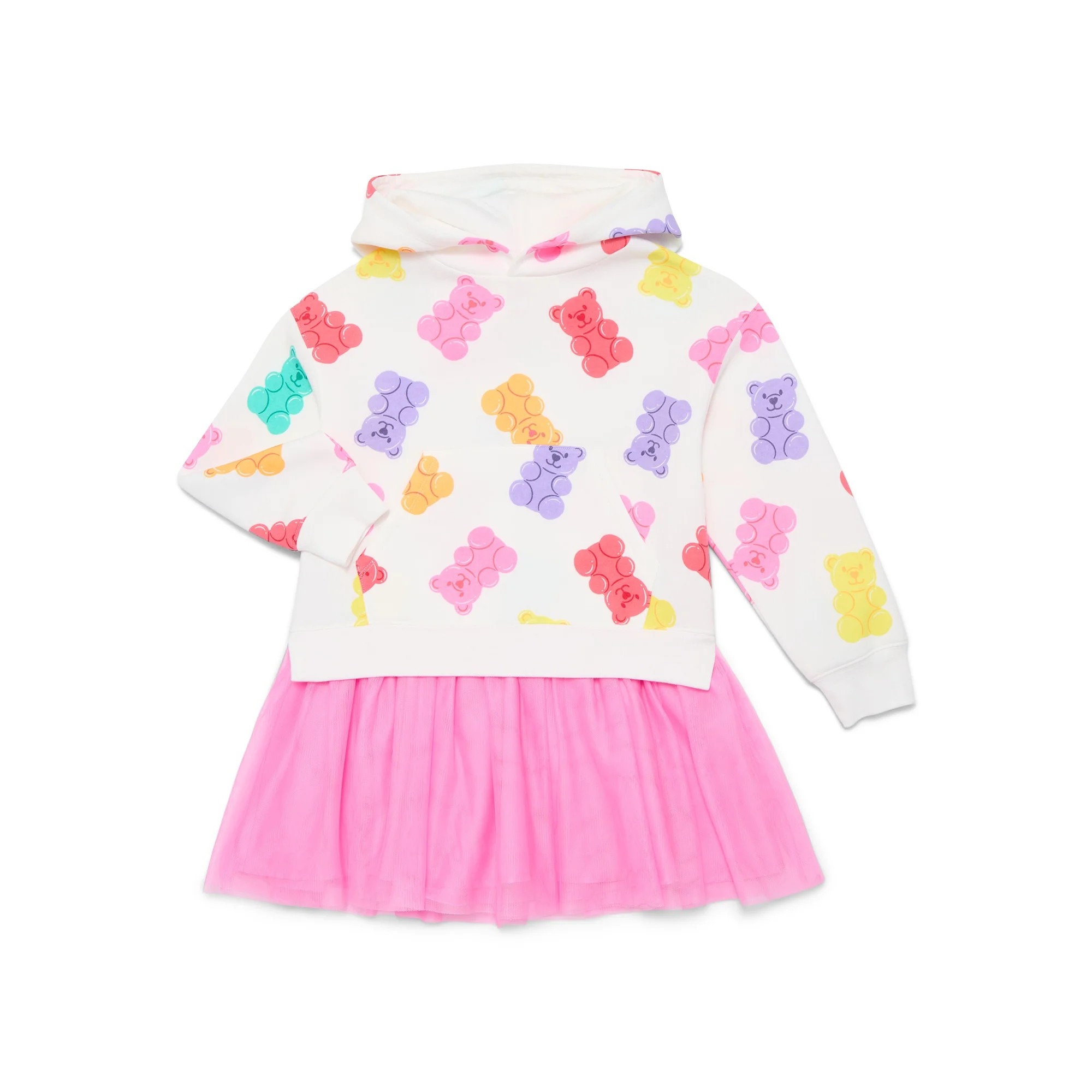 Valentine's Day Girls Graphic Hoodie Tutu Dress from Way To Celebrate, Sizes 4-16 | Walmart (US)