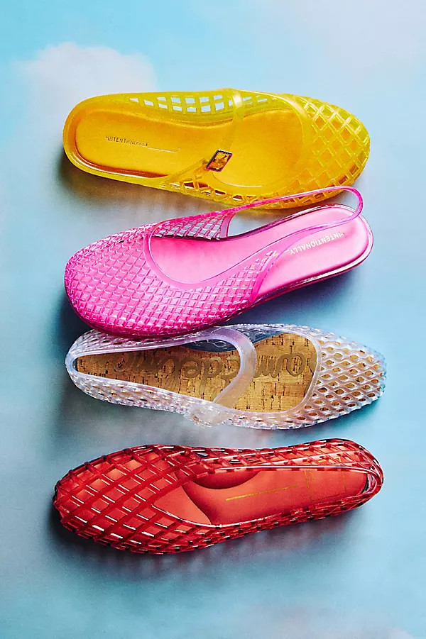 Nessa Jelly Woven Slingback Sandals | Anthropologie (US)