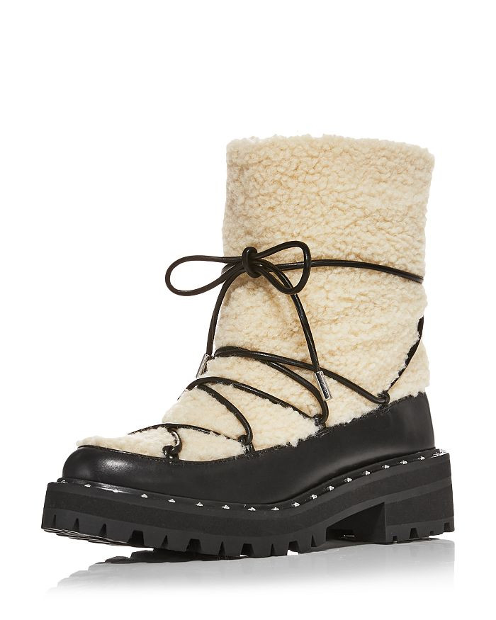 Fuzz Mixed Media Platform Booties - 100% Exclusive | Bloomingdale's (US)